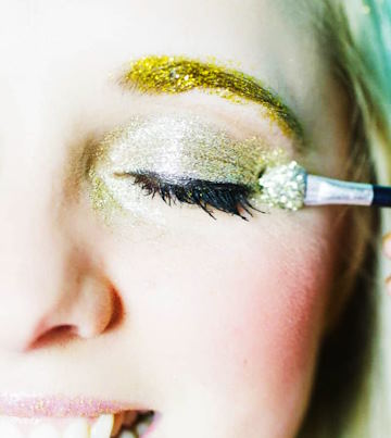 glitter particles